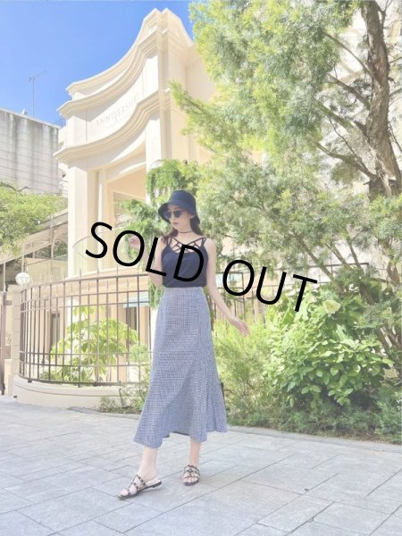 画像3: 千鳥柄マーメイドスカート (3)