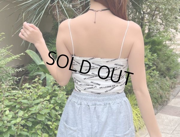 画像6: ロゴデザインショート丈トップス (6)