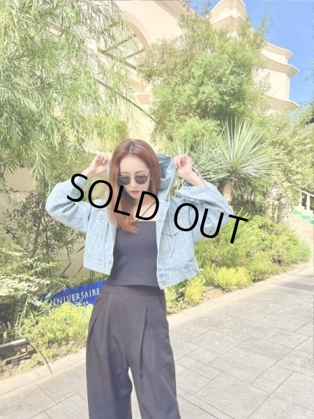 画像2: ショート丈デニムジャケット (2)