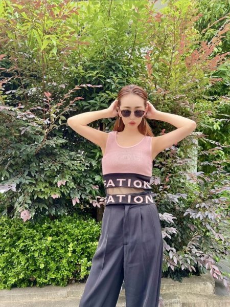 画像5: シースルーロゴトップス (5)