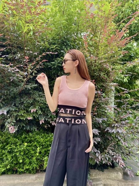 画像3: シースルーロゴトップス (3)