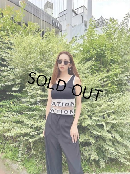 画像2: シースルーロゴトップス (2)