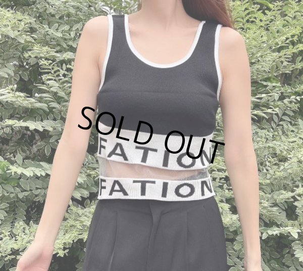 画像6: シースルーロゴトップス (6)