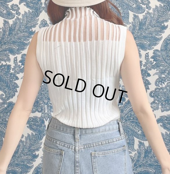 画像7: シースルーストライプトップス (7)