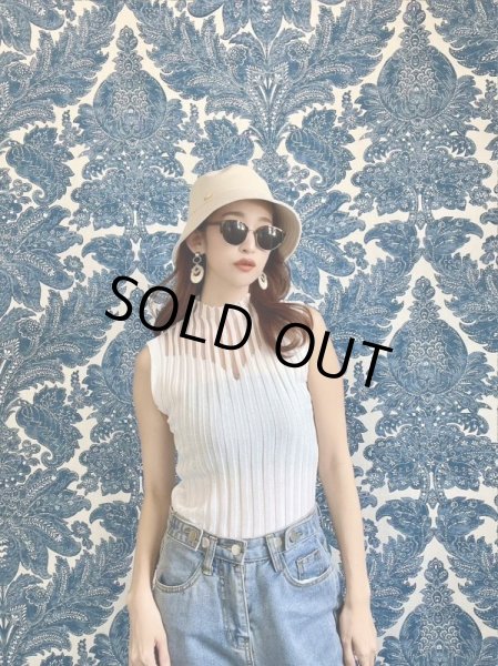 画像2: シースルーストライプトップス (2)