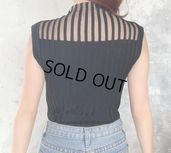 画像7: シースルーストライプトップス (7)
