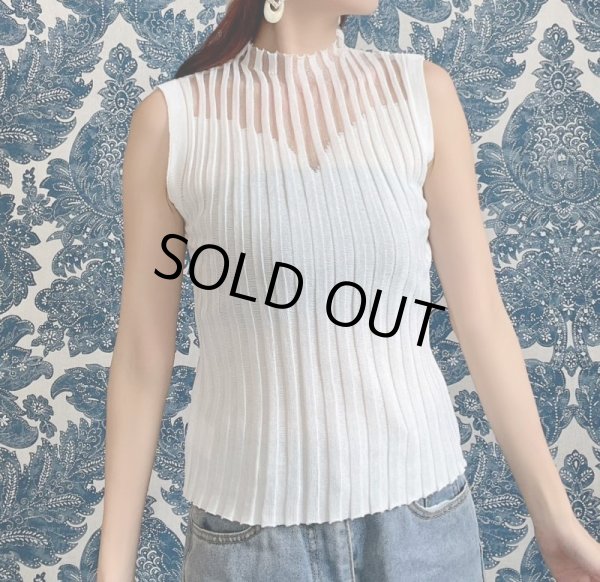 画像6: シースルーストライプトップス (6)