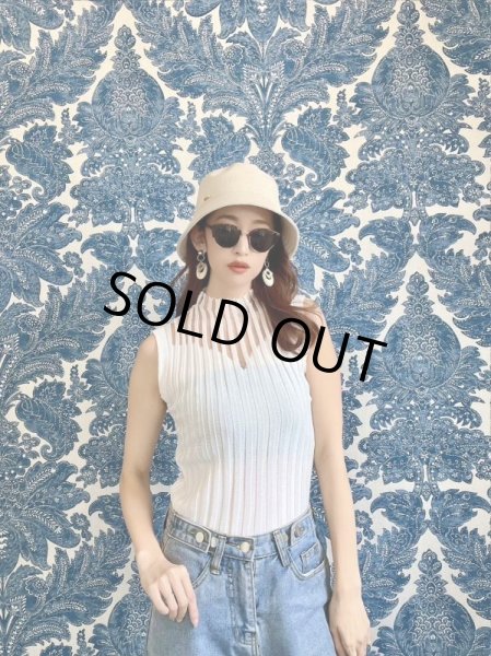 画像4: シースルーストライプトップス (4)