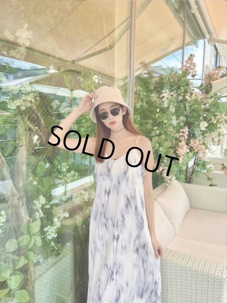 画像2: 大理石柄ワンピース (2)