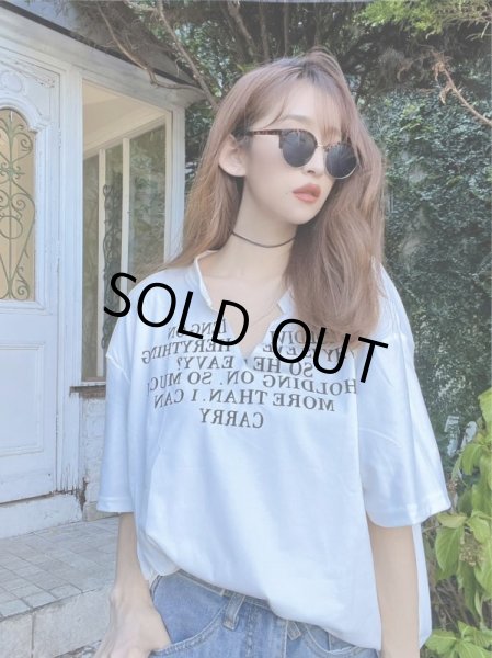 画像3: 切りっぱなしデザインＴシャツ (3)