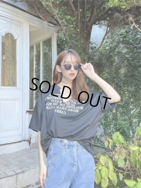 画像2: 切りっぱなしデザインＴシャツ (2)