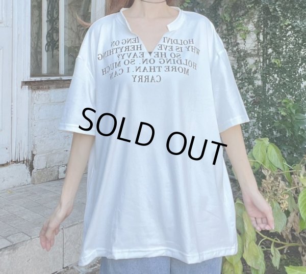 画像7: 切りっぱなしデザインＴシャツ (7)