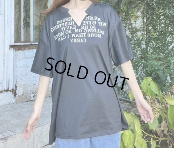 画像7: 切りっぱなしデザインＴシャツ (7)