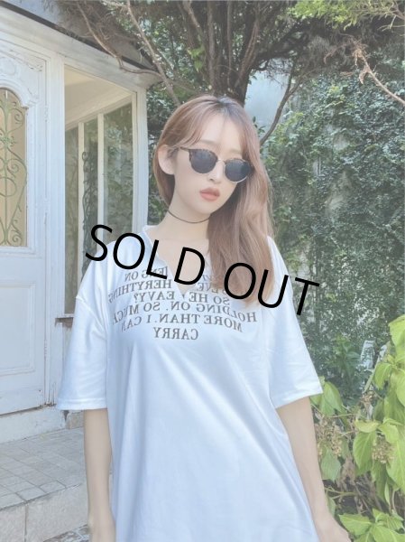 画像4: 切りっぱなしデザインＴシャツ (4)