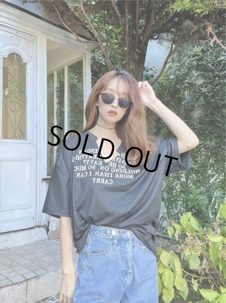 画像6: 切りっぱなしデザインＴシャツ (6)