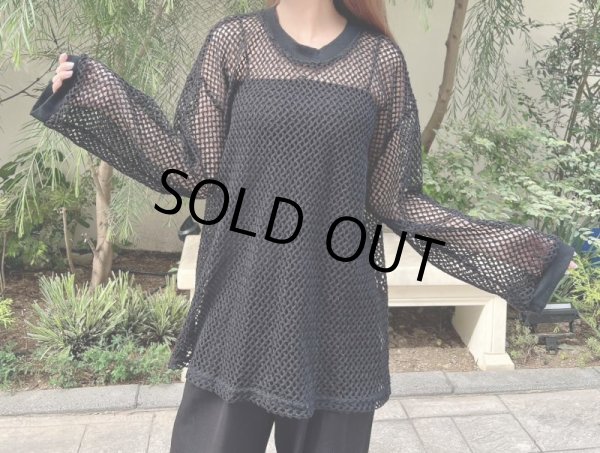 画像7: メッシュ編みニットトップス (7)