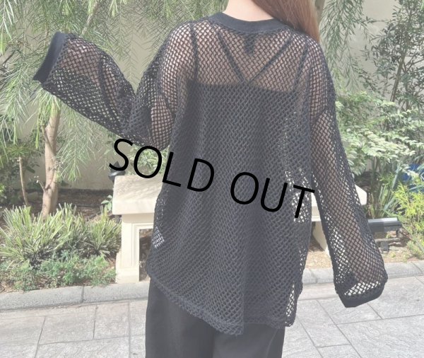 画像8: メッシュ編みニットトップス (8)