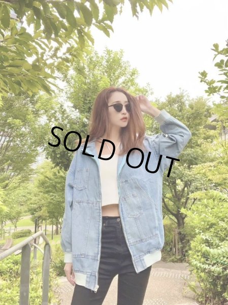 画像5: ラインデザインデニムジャケット (5)