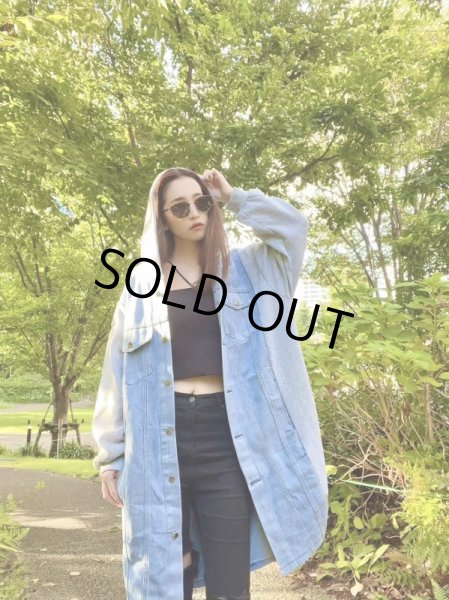 画像4: ロングデニムジャケット (4)