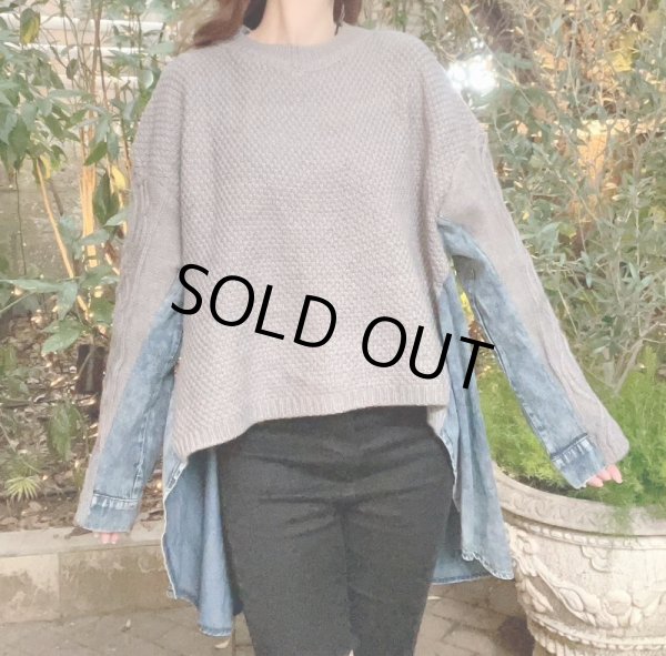 画像7: ドッキングデニムニット (7)