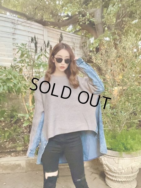 画像4: ドッキングデニムニット (4)