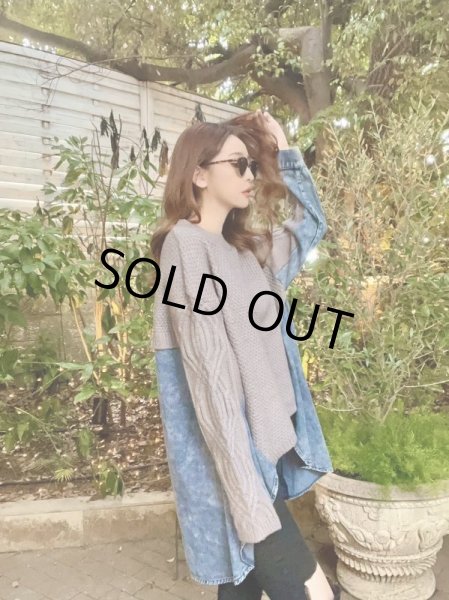 画像3: ドッキングデニムニット (3)