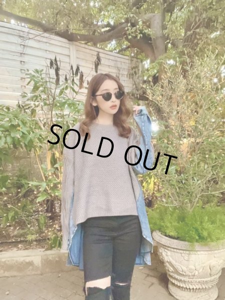 画像2: ドッキングデニムニット (2)