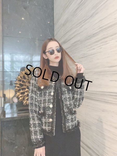 画像4: ツイードミニ丈ジャケット (4)