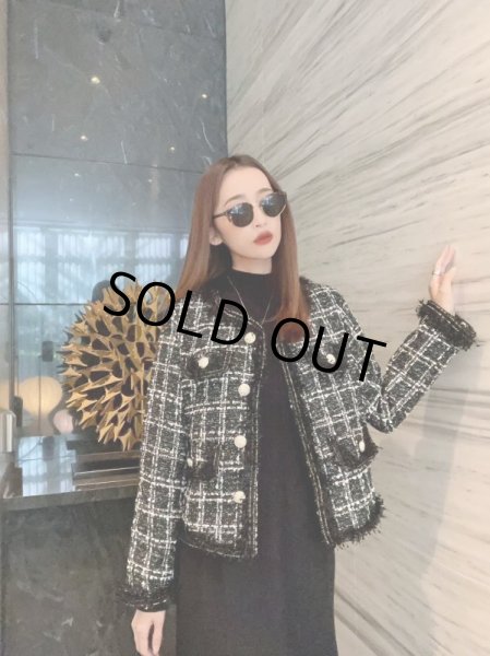 画像6: ツイードミニ丈ジャケット (6)