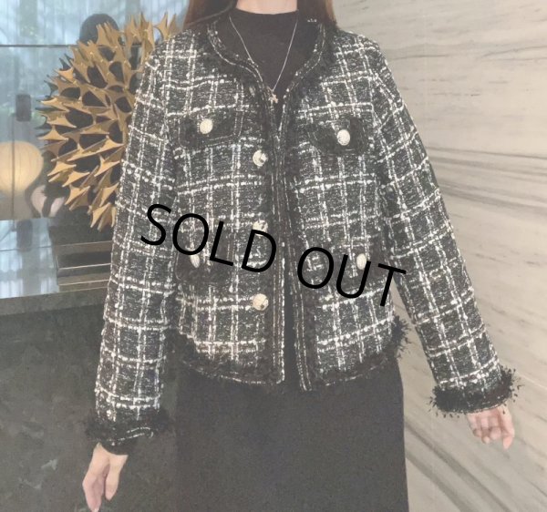 画像7: ツイードミニ丈ジャケット (7)