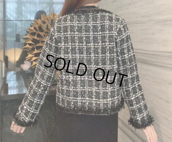 画像8: ツイードミニ丈ジャケット (8)