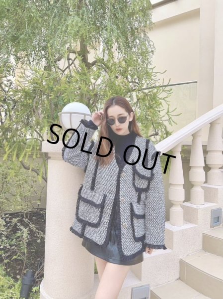 画像2: ツイードデザインジャケット (2)