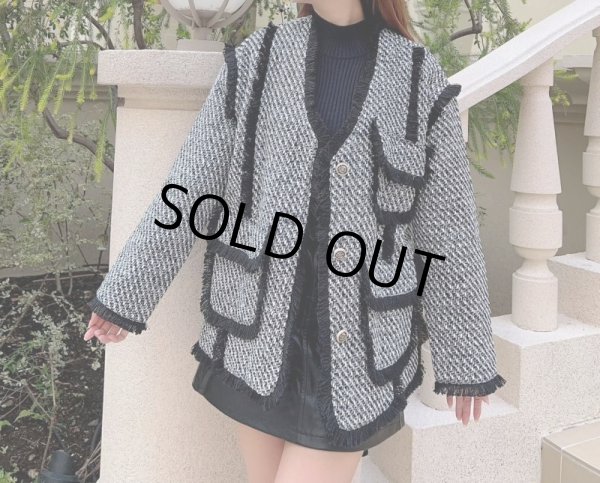 画像7: ツイードデザインジャケット (7)