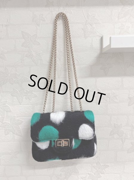 画像2: ドット柄チェーンバッグ (2)