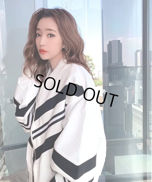 画像3: 配色ラインブルゾン (3)