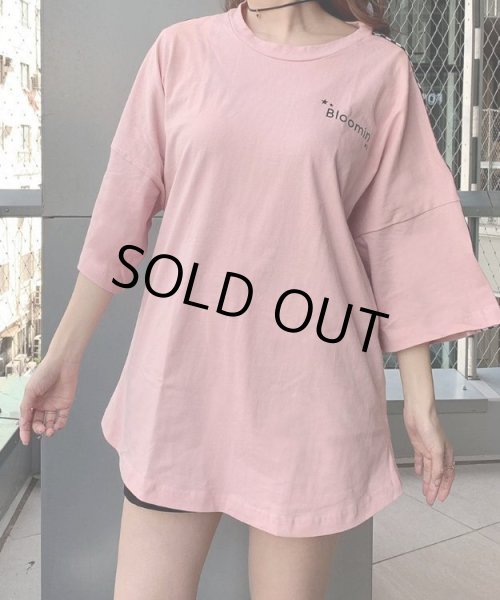 画像5: ブルーミンフワラーTシャツ -ピンク- (5)