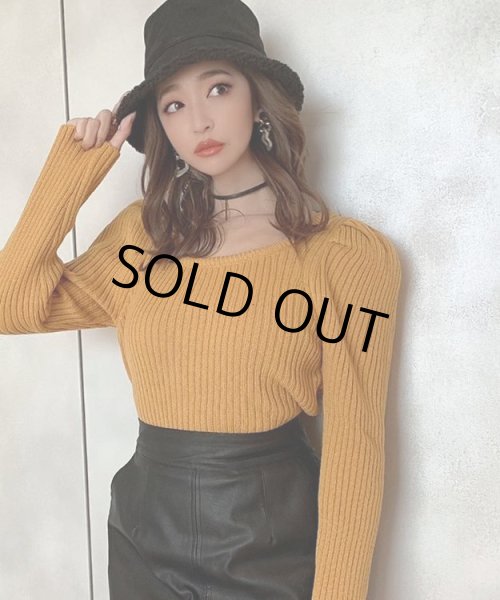 画像2: デザインスリーブニット (2)