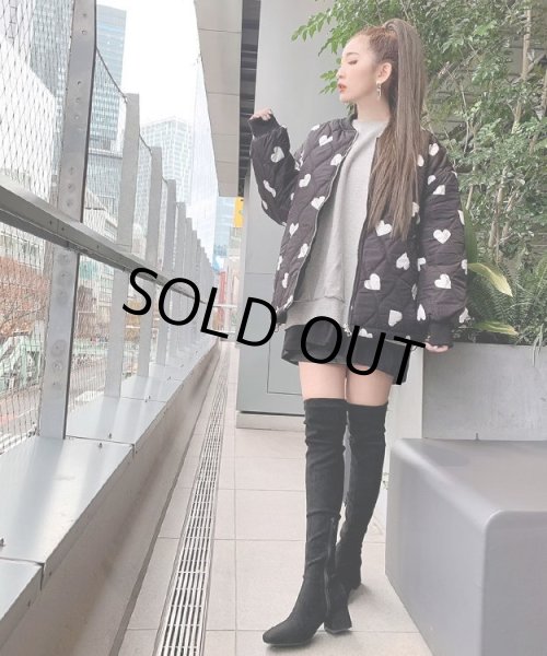 画像3: ハートキルティングブルゾン (3)