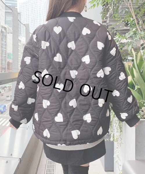 画像5: ハートキルティングブルゾン (5)