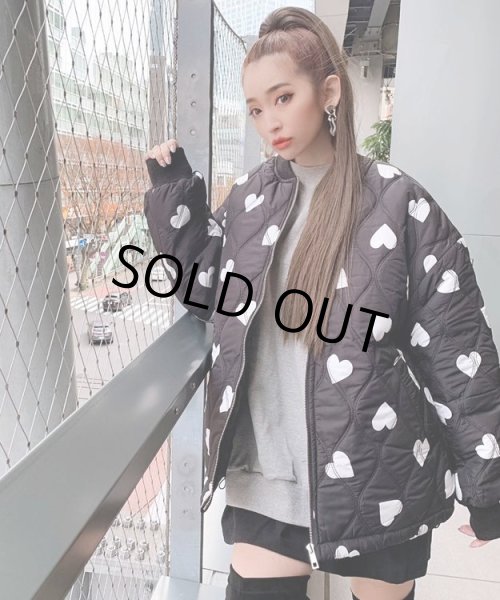 画像6: ハートキルティングブルゾン (6)