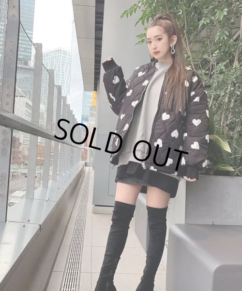 画像9: ハートキルティングブルゾン (9)