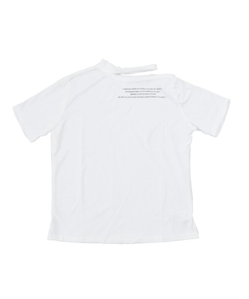 画像12: ネックスリットTシャツ (12)