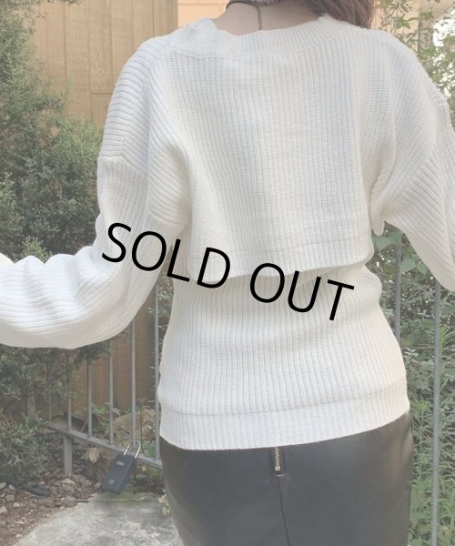 画像5: フロントレイヤードニット (5)