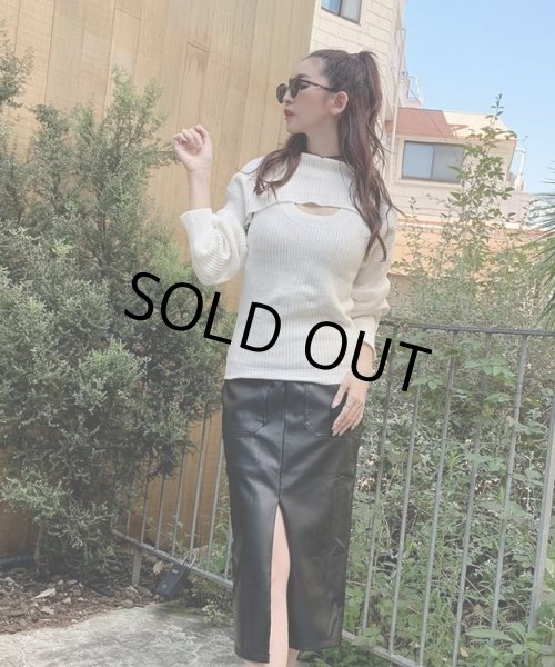 画像6: フロントレイヤードニット (6)