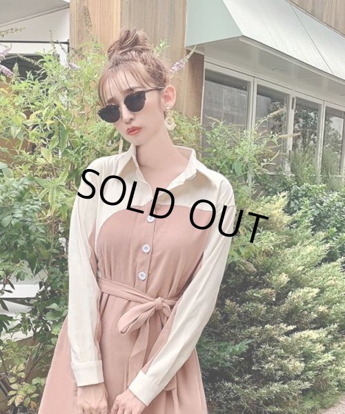 画像2: 切替シャツワンピース (2)