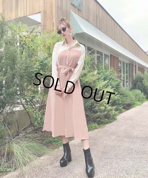 画像6: 切替シャツワンピース (6)