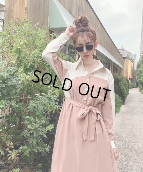 画像7: 切替シャツワンピース (7)