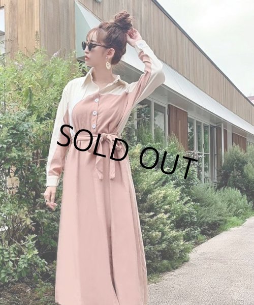 画像8: 切替シャツワンピース (8)