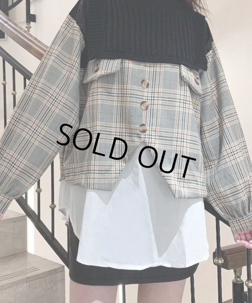 画像4: タータンチェックシャツジャケット (4)