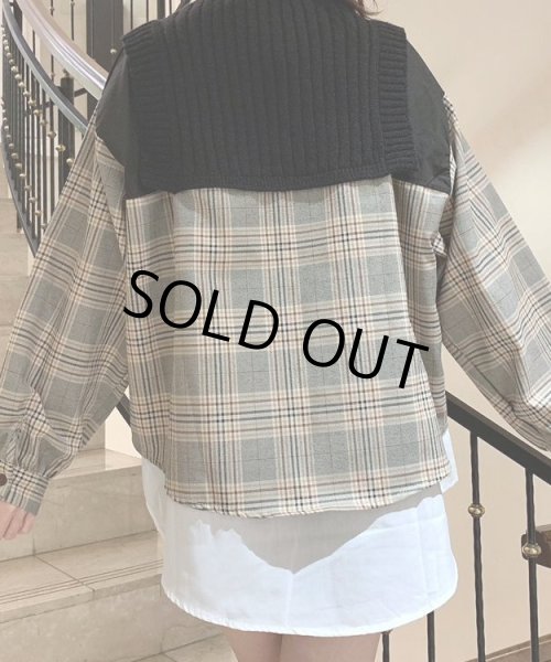 画像5: タータンチェックシャツジャケット (5)